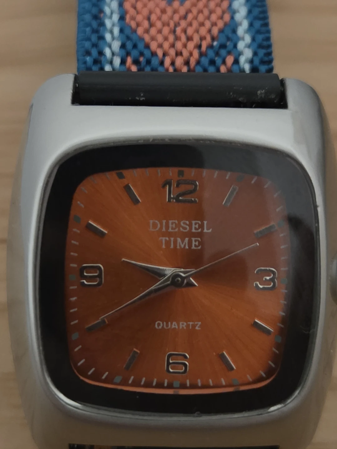 Diesel Time Quartz Watch with Orange Dial
