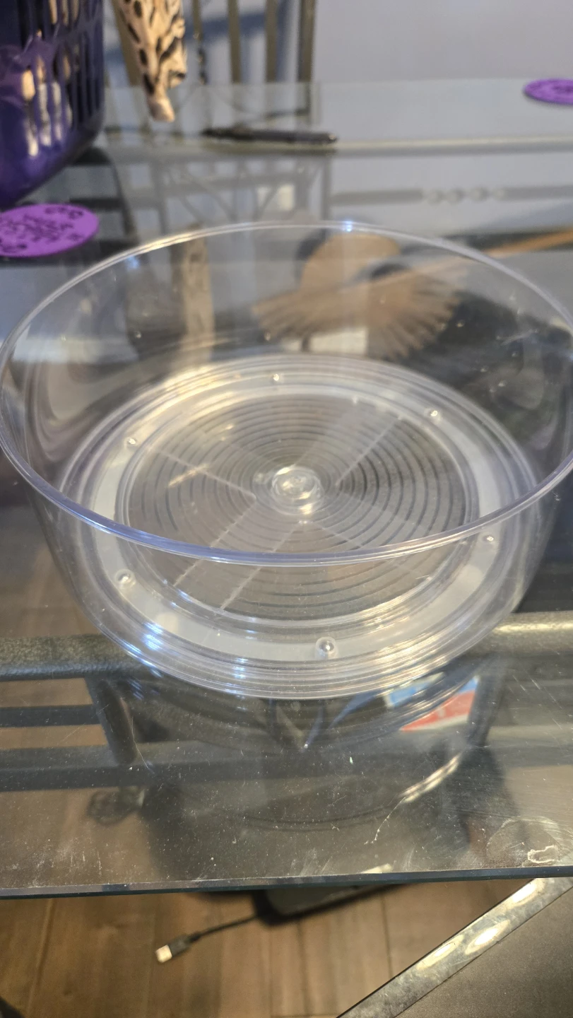 Clear Plastic fridge organizers with Lazy Susan Base - photo 3