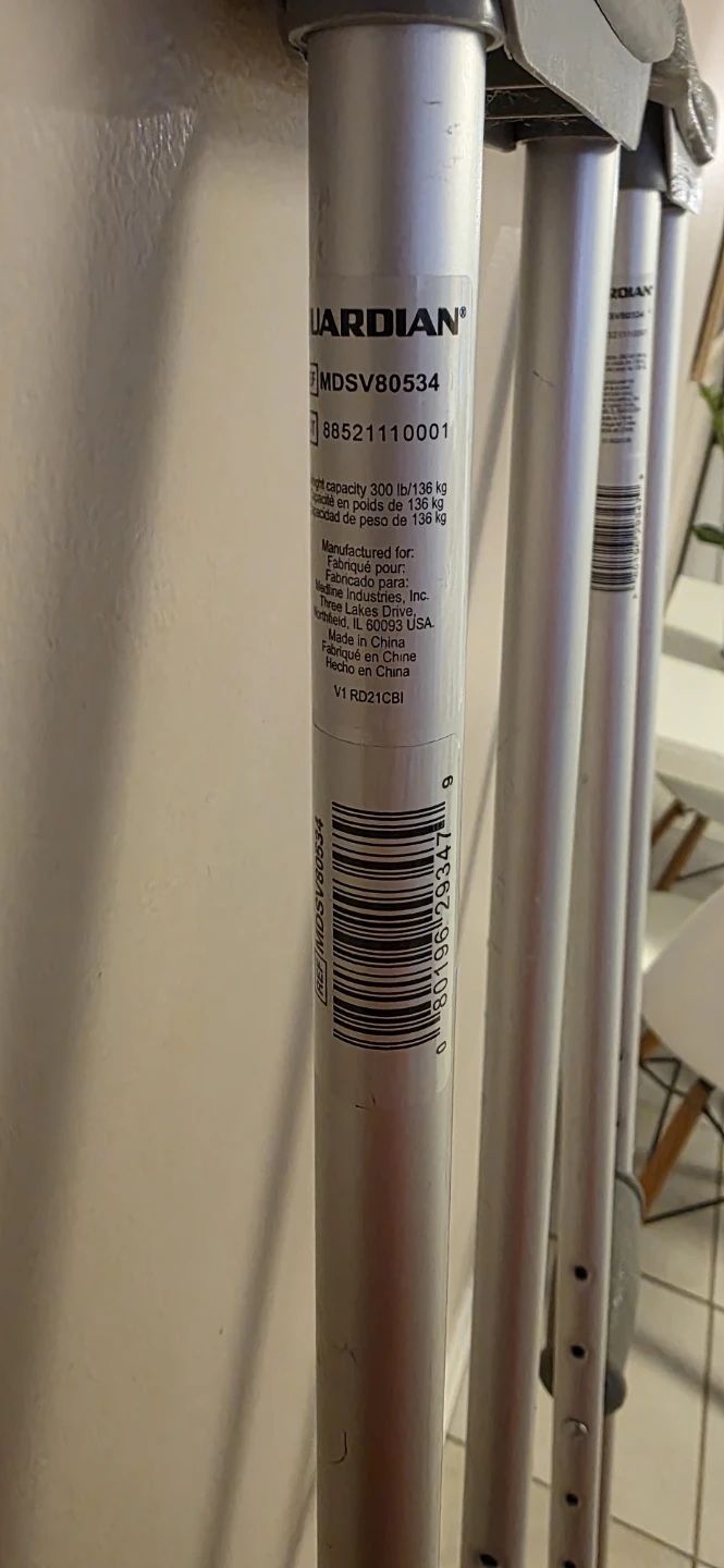 Guardian Aluminum Crutches - photo 2