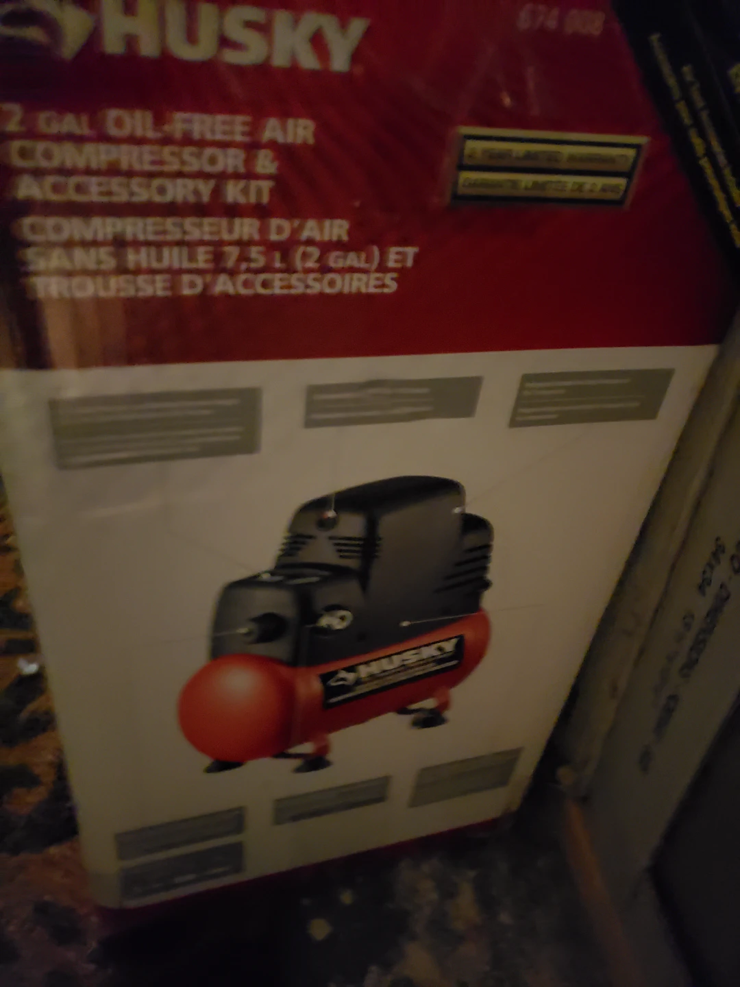Husky 2 Gal Oil-Free Air Compressor & Accessory Kit - photo 2