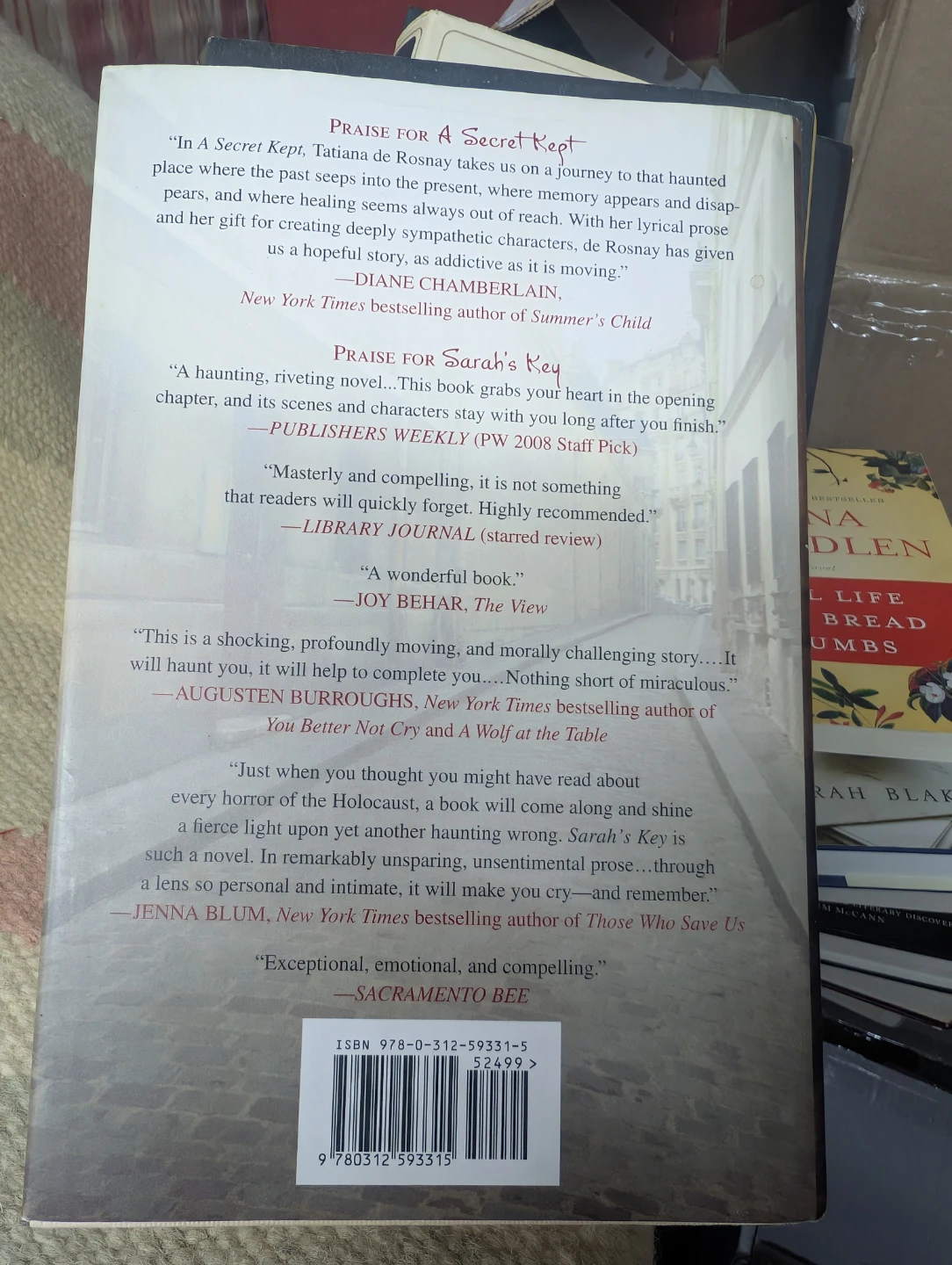 A Secret Kept by Tatiana de Rosnay Paperback Book - photo 2