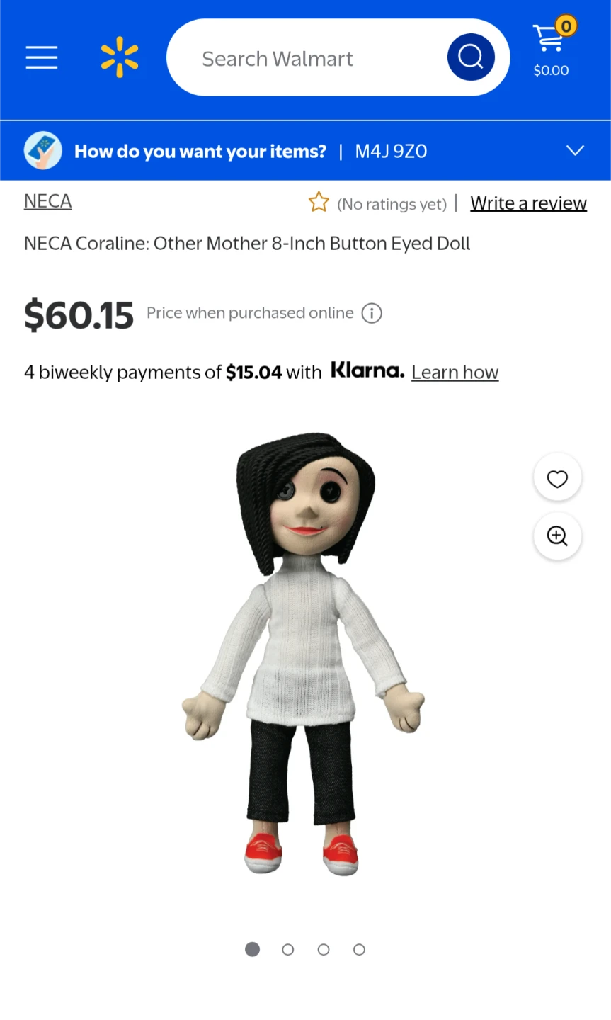 NECA Coraline Other Mother 8-Inch Button Eyed Doll - photo 3