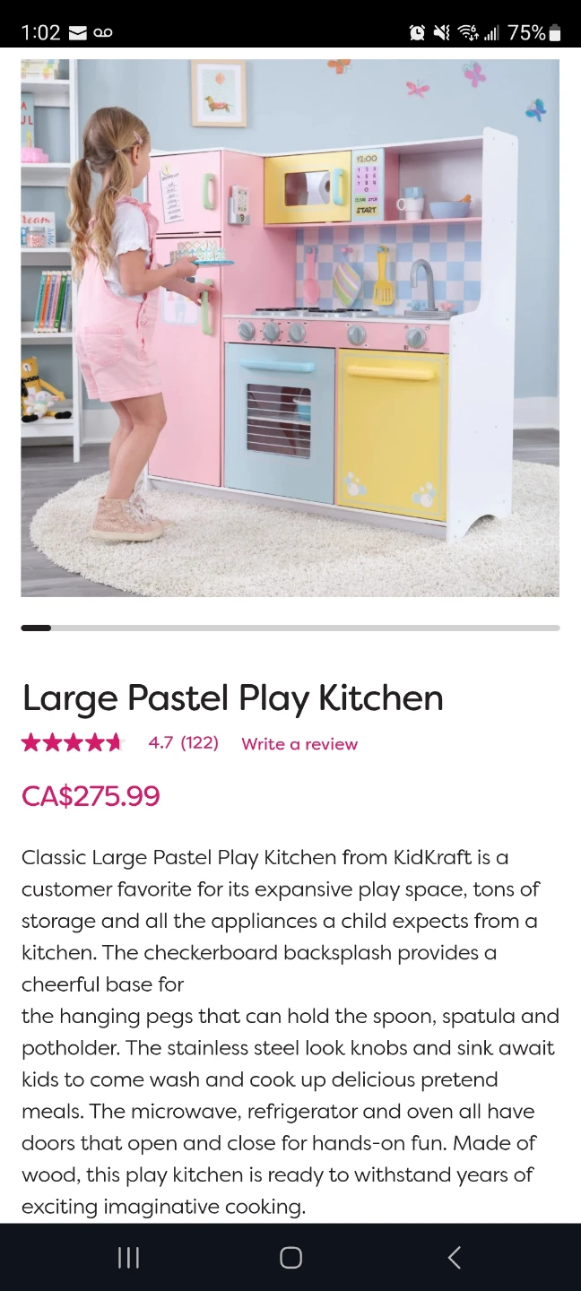 KidKraft Pastel Play Kitchen with Accessories