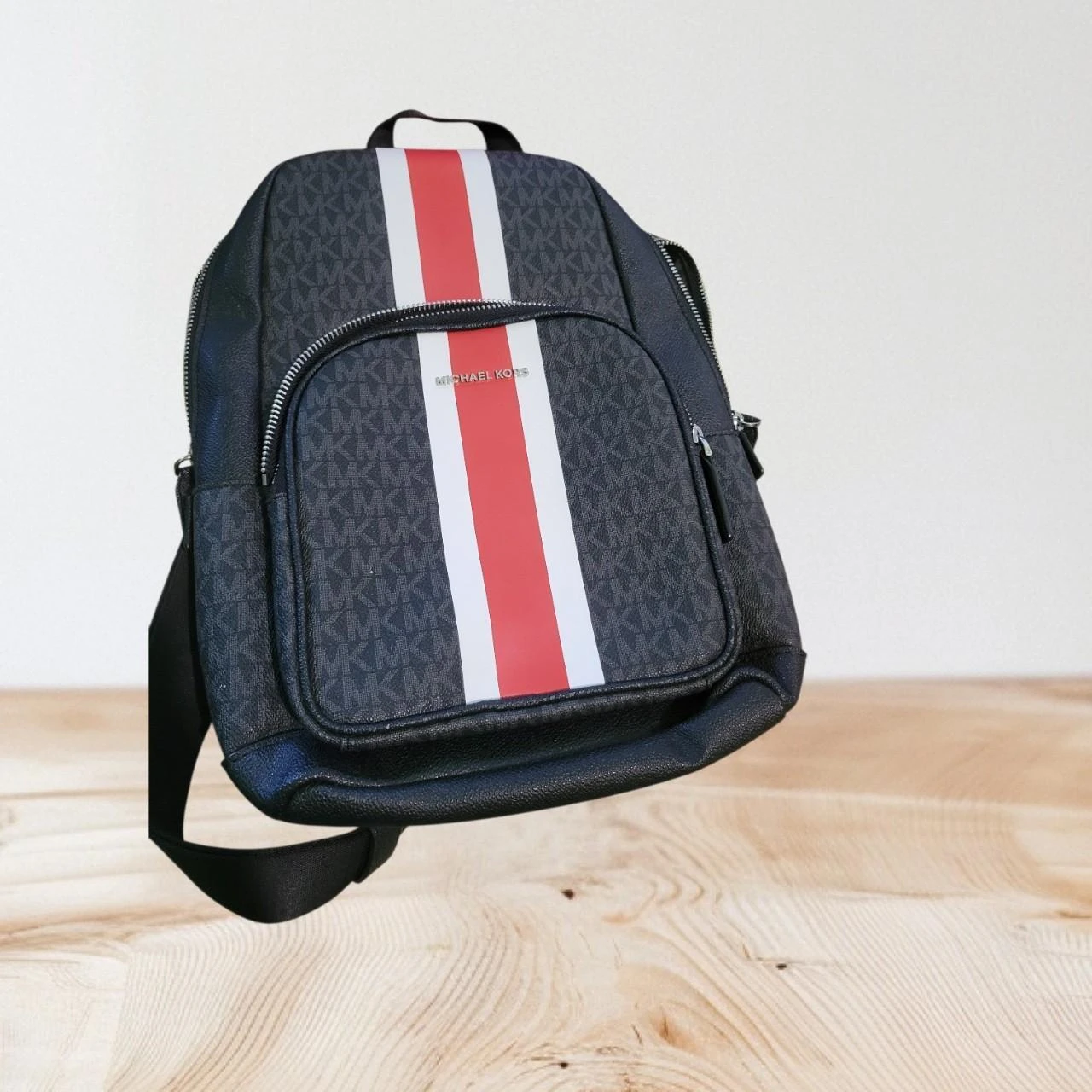 Michael Kors Backpack Black Signature Stripe - photo 2