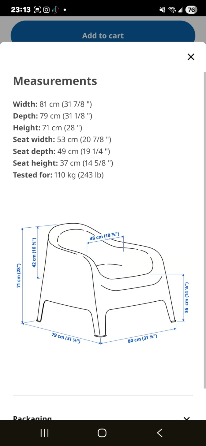 Blue Plastic Armchair × 2 - photo 4