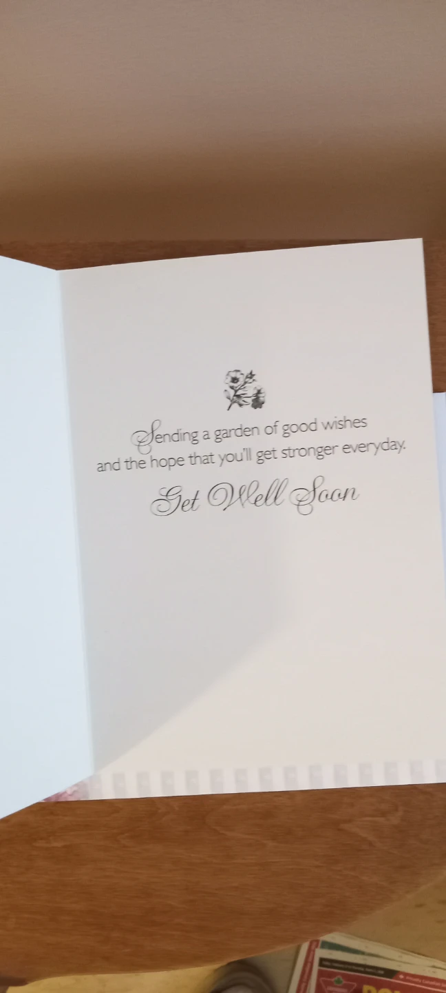Get Well Wishes Card with Envelope - photo 2