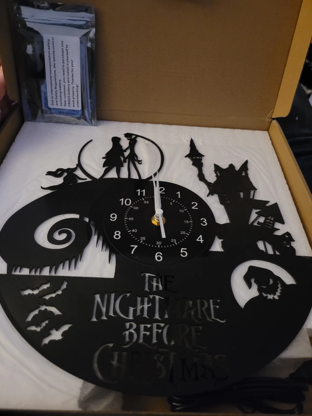 The Nightmare Before Christmas Light Up Wall Clock