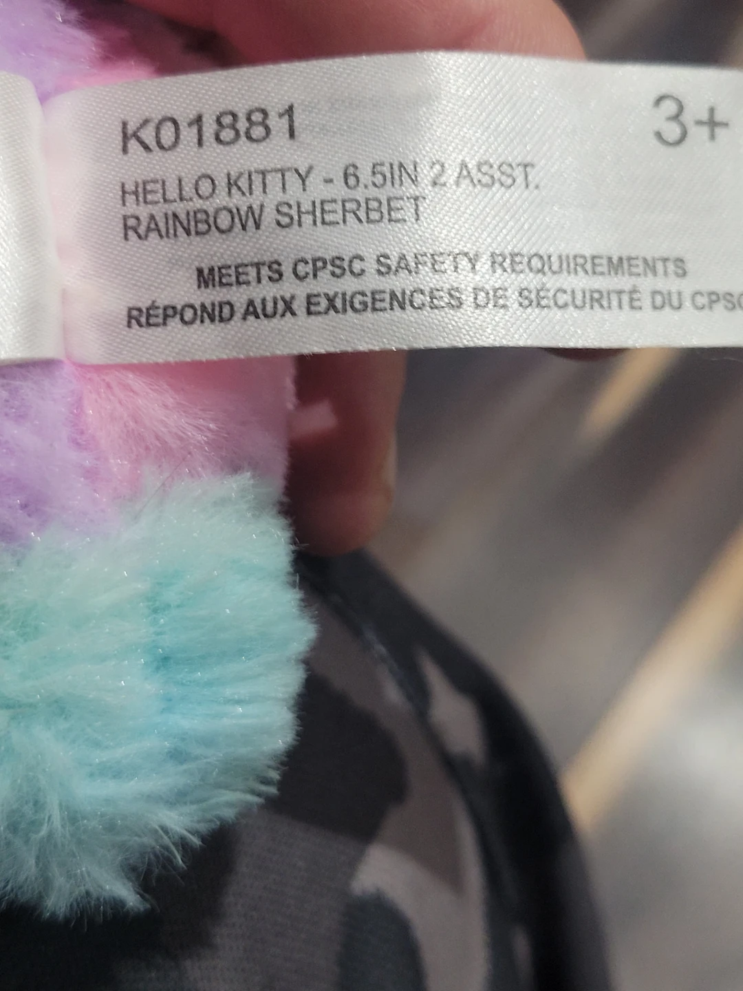 Hello Kitty Rainbow Sherbet Plush Toy 6.5" by Fiesta - photo 4