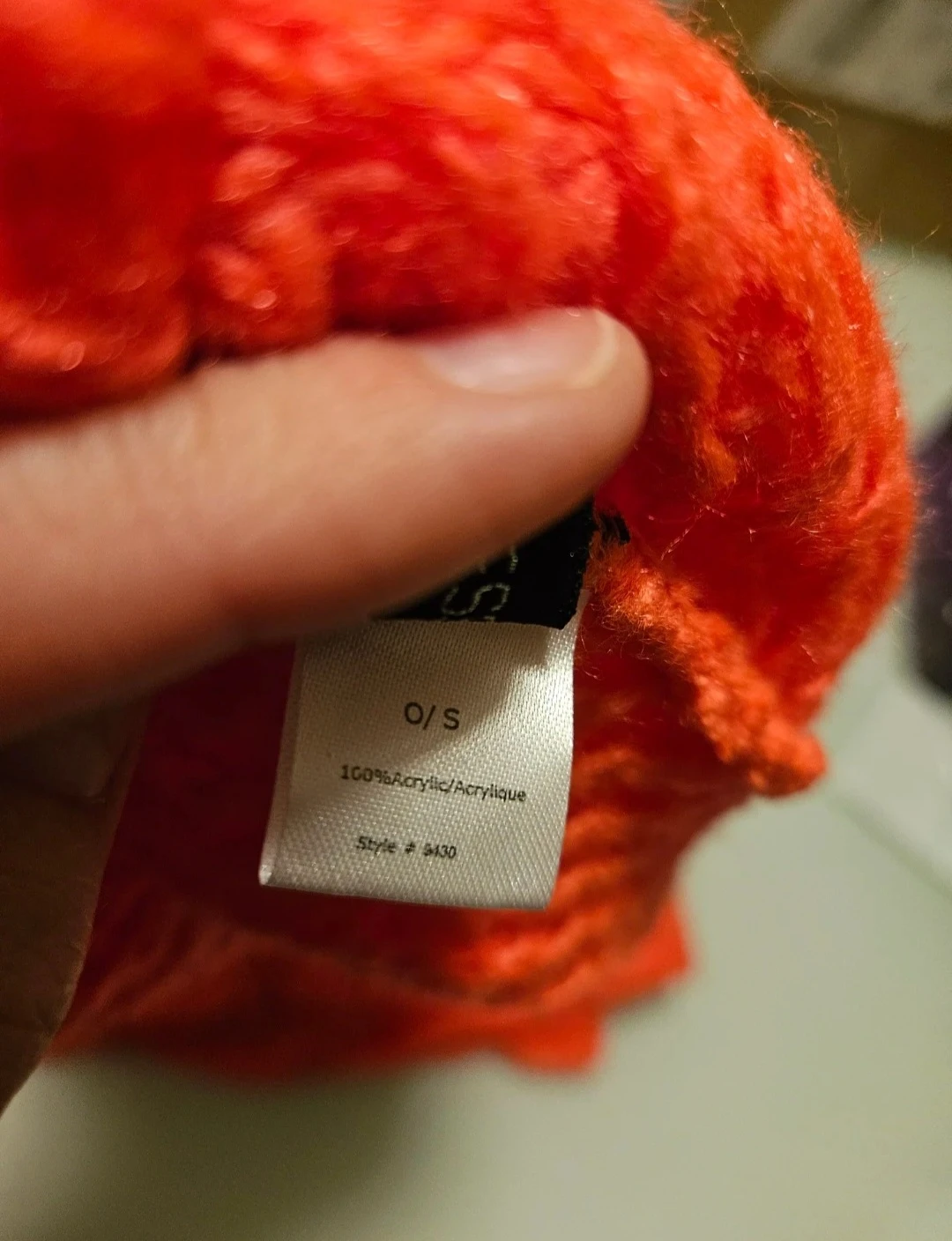 🧡Orange Knit Infinity Scarf and Beanie Set - photo 3