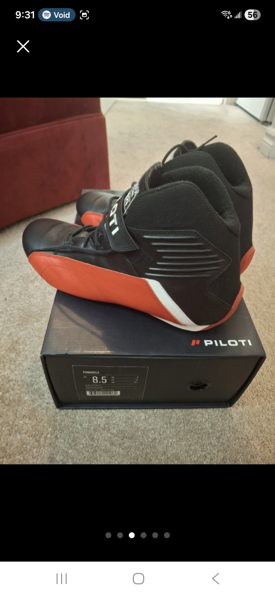 Piloti Pinnacle Racing Shoes Size 8.5 Black/Red - photo 3