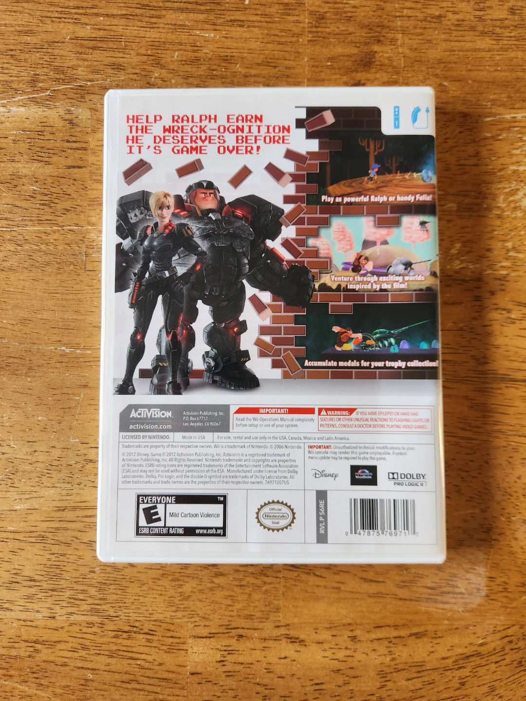 Disney Wreck-It Ralph Video Game for Nintendo Wii - photo 2