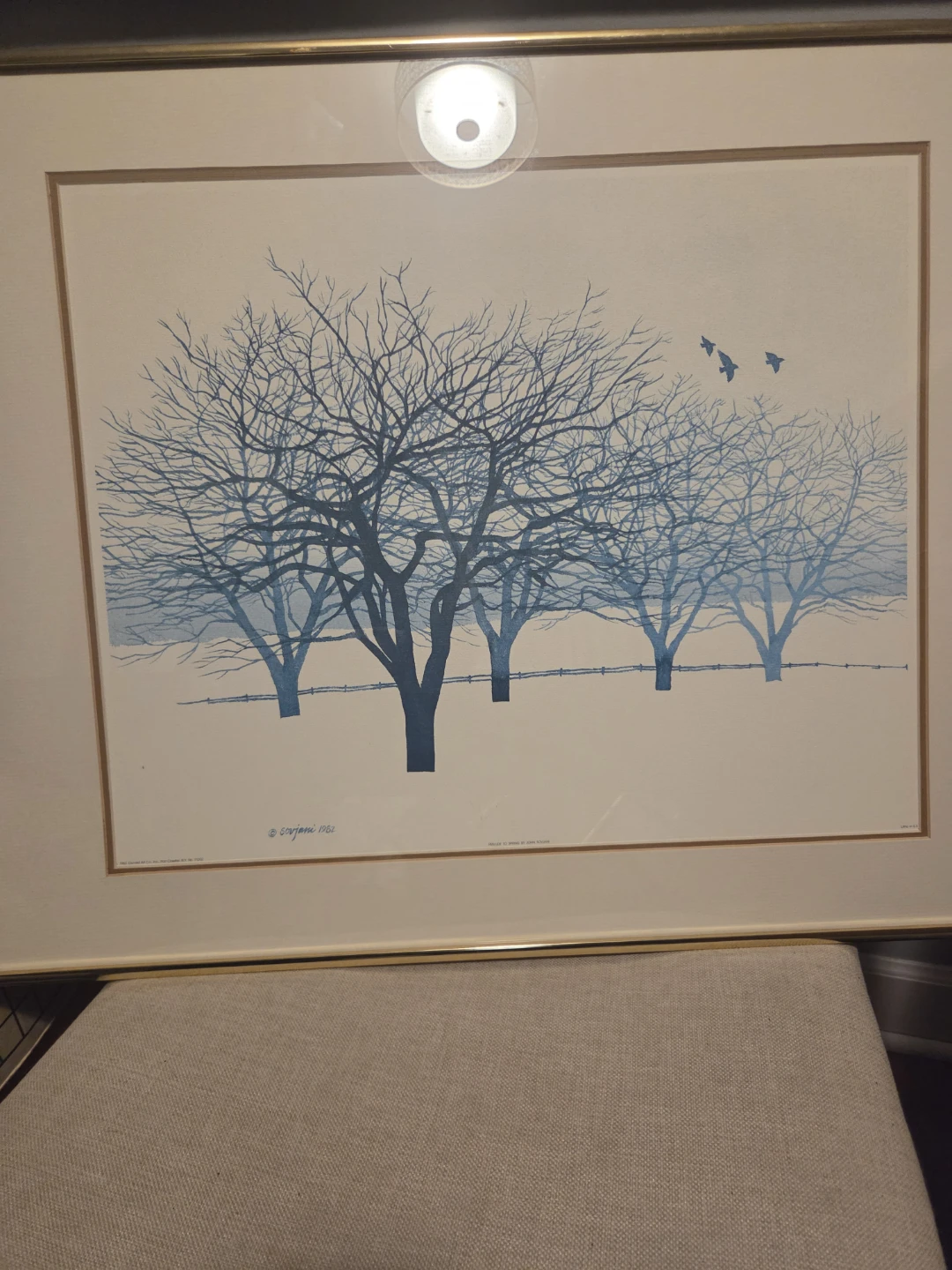 Framed Winter Trees Art Print - photo 2