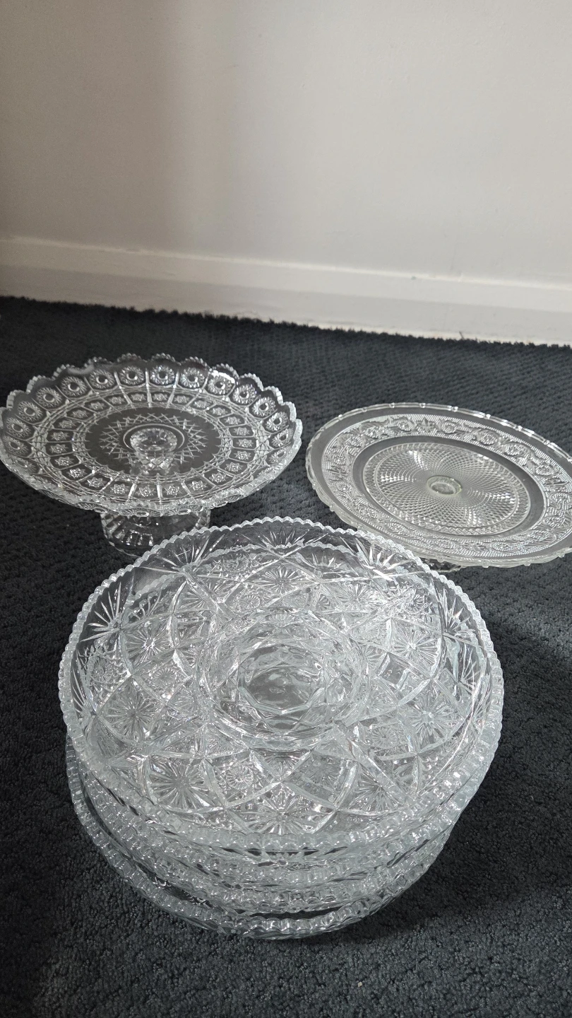 Glass Serving Platters and Cake Stands - photo 2