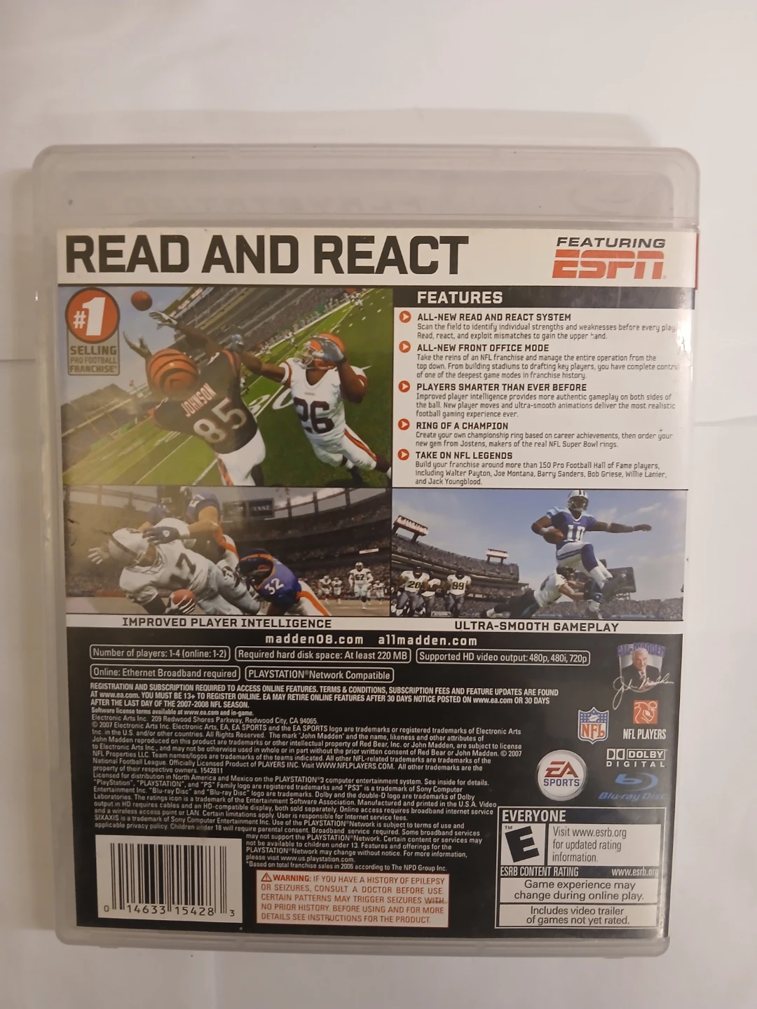 Madden NFL 08 PlayStation 3 Game - photo 5