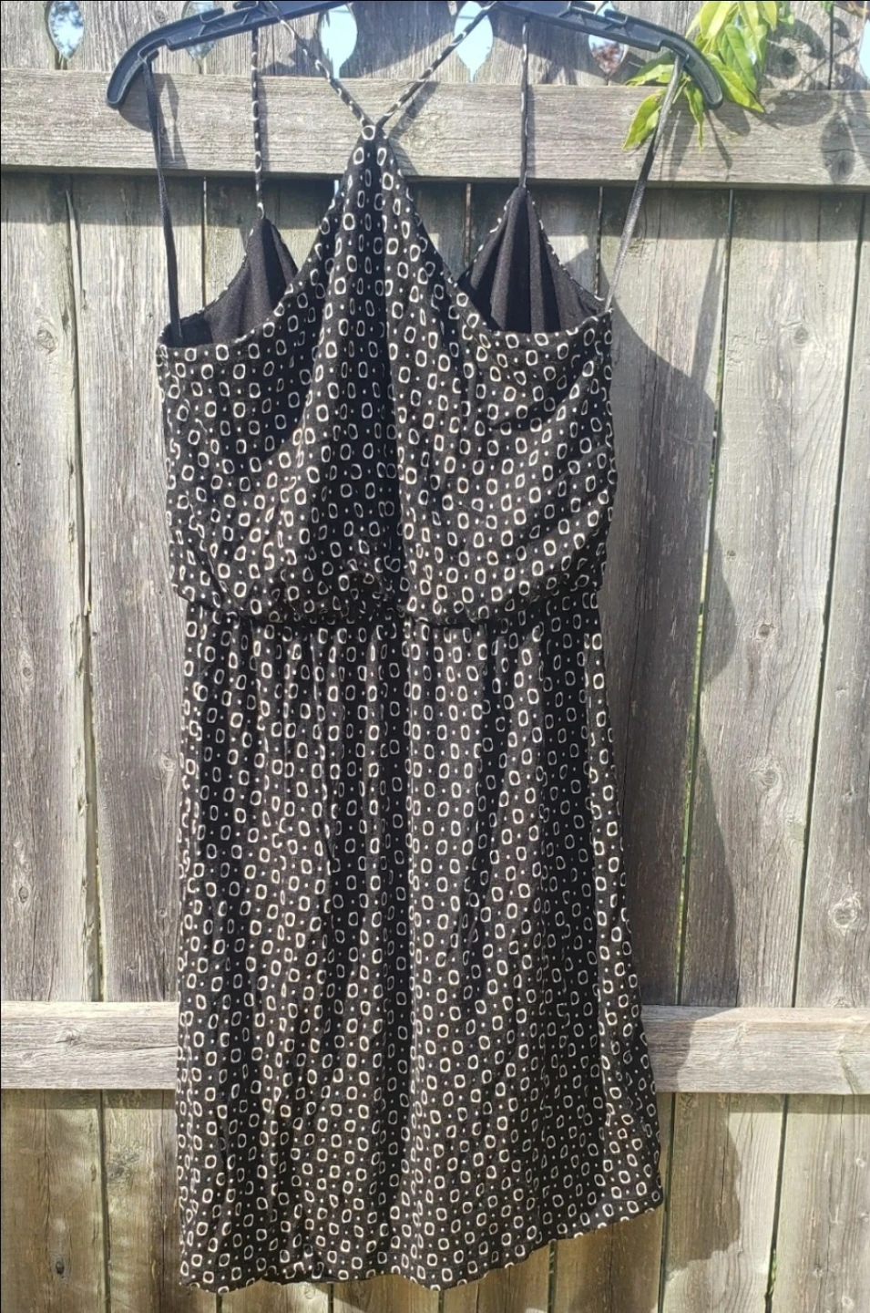 LOFT Women's Black Geometric Print Mini Dress Size S - photo 3