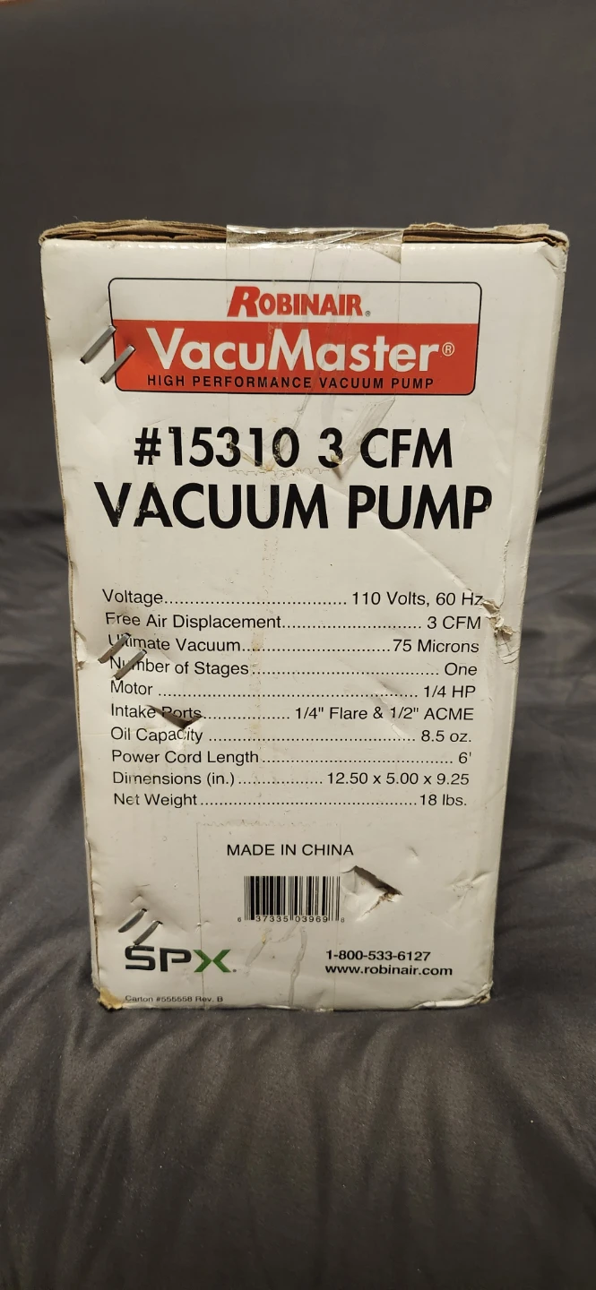 New Robinair  15310 Vacuum  HVAC AC Refrigeration - photo 2