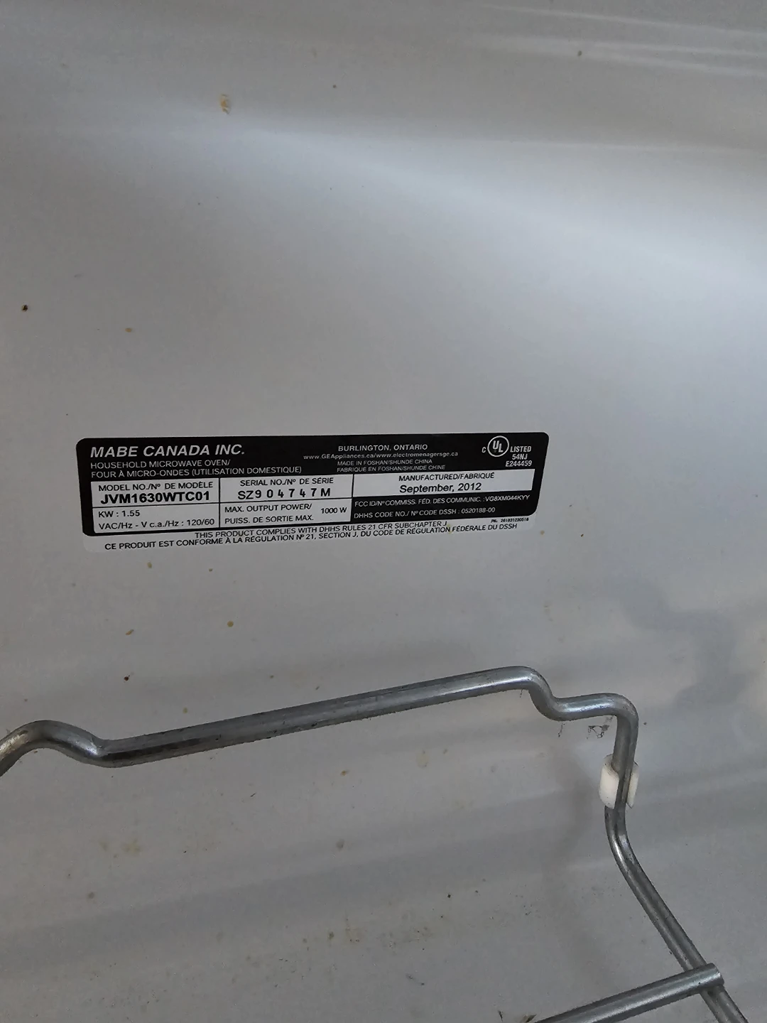 GE Microwave - White - photo 2