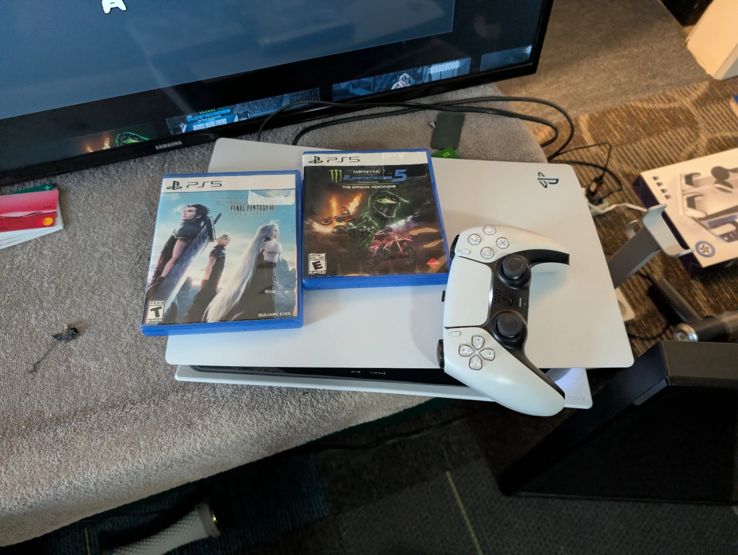 PlayStation 5 Console with Controller and Games - photo 3