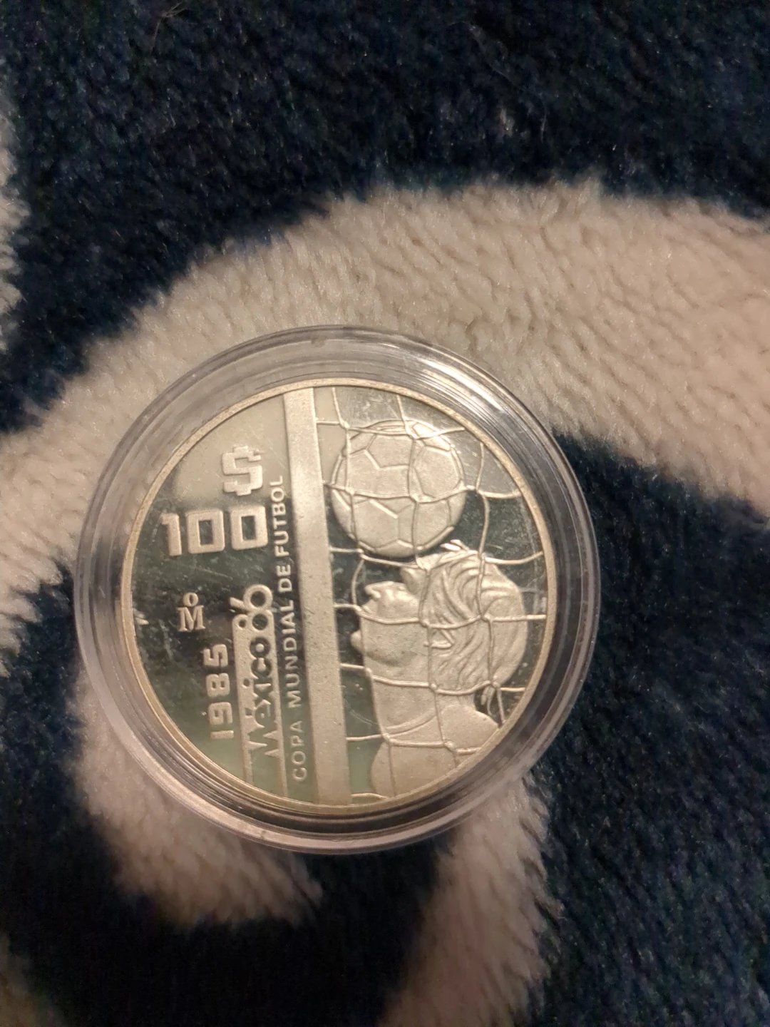 1985 Mexico 100 Pesos Coin - Copa Mundial de Fútbol - photo 2