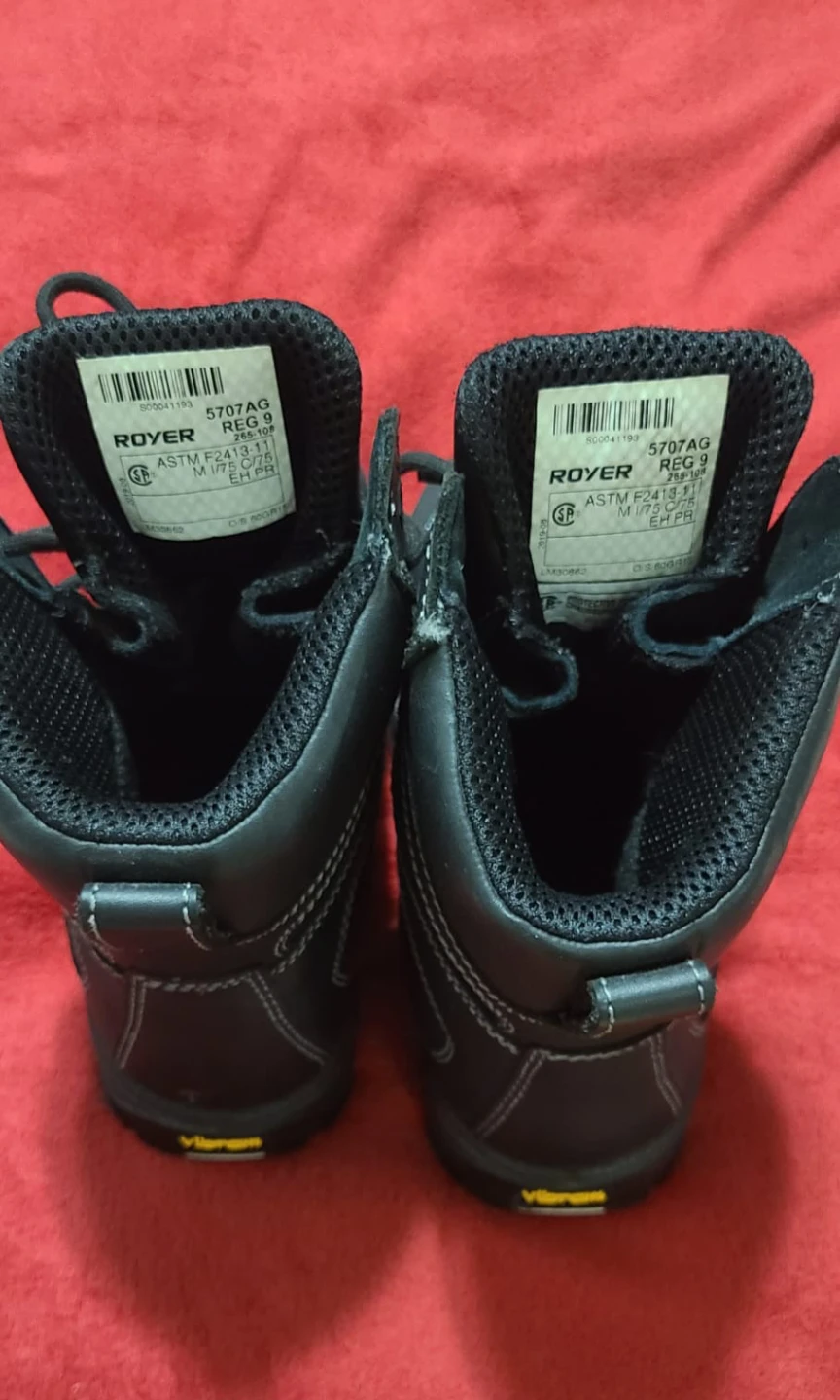 Royer 5707AG Steel Toe Work Boots - Size 9 - photo 2