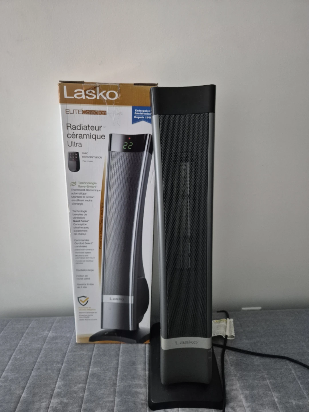 Lasko Ceramic Tower Heater with Remote - photo 2