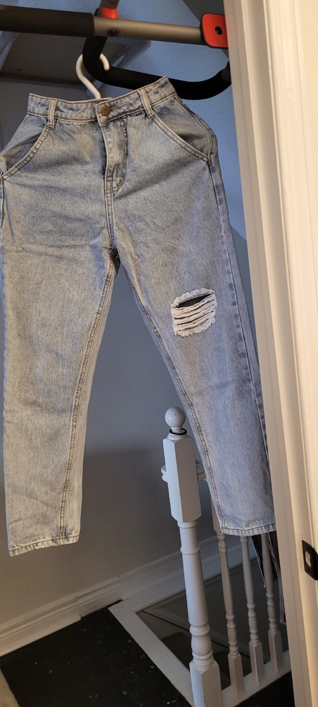 Grey Acid Wash Jeans