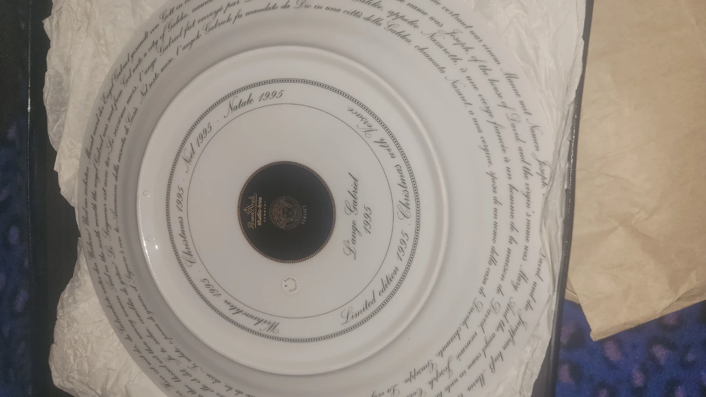 Versace Studio Line Limited Edition Christmas 1995 Plate - photo 3