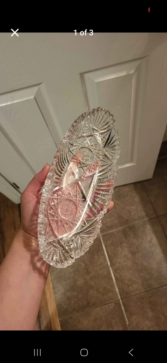 Cut Glass Trinket Dish - photo 3