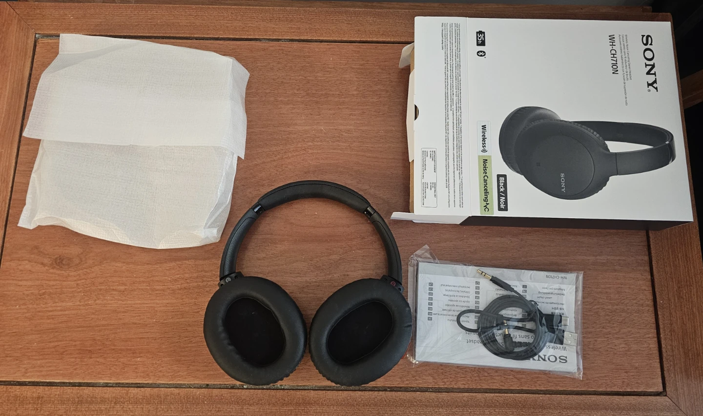 Sony WH-CH710N Wireless Noise Cancelling Headphones - Black - photo 2