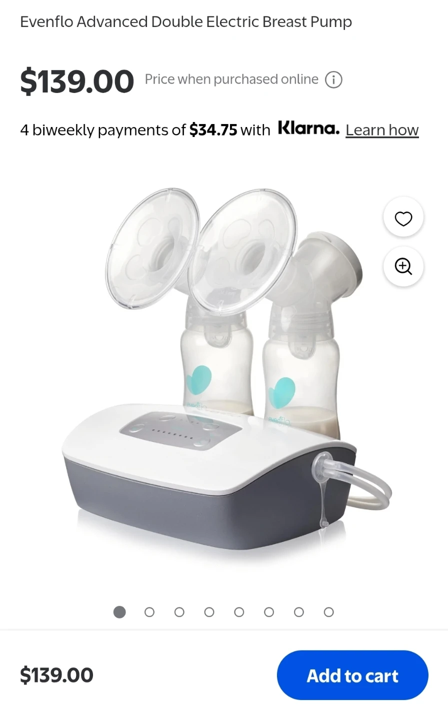 Evenflo electric breast pump