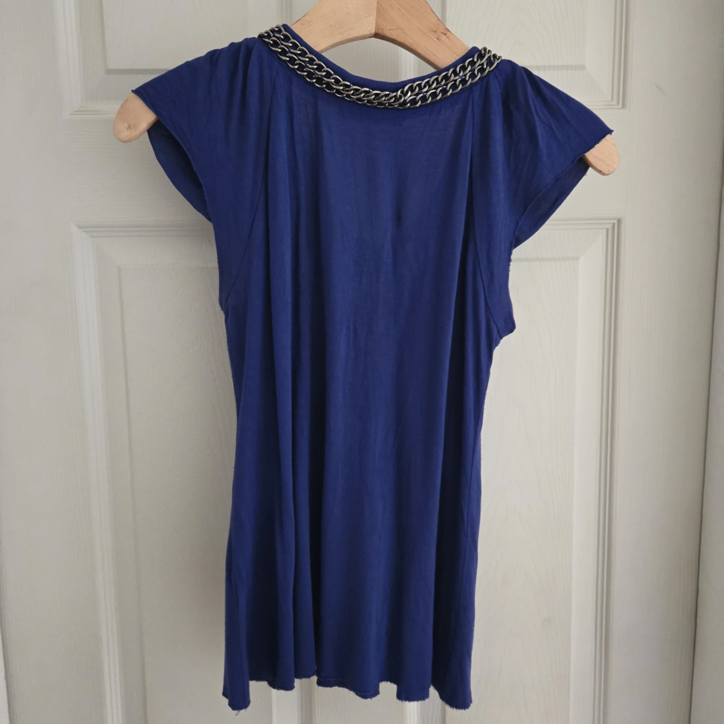 Cable & Gauge Petite Blue Viscose Top - Size S - photo 2
