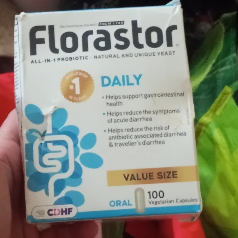 Florastor Daily Probiotic Value Size - 100 Vegetarian Capsules