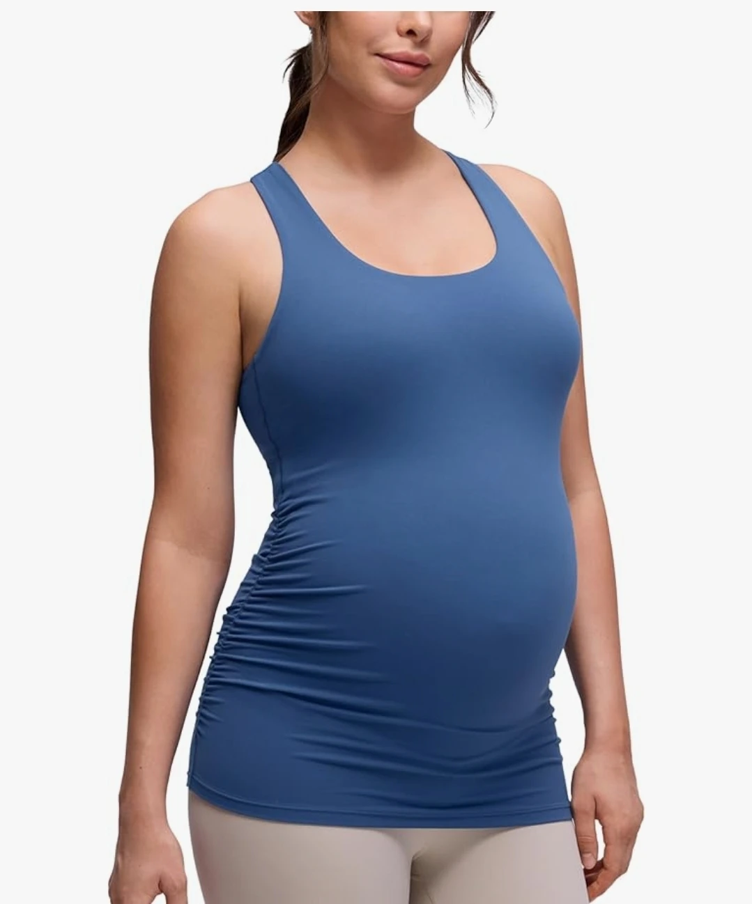 CRZ YOGA Maternity Tank Top Blue Size M