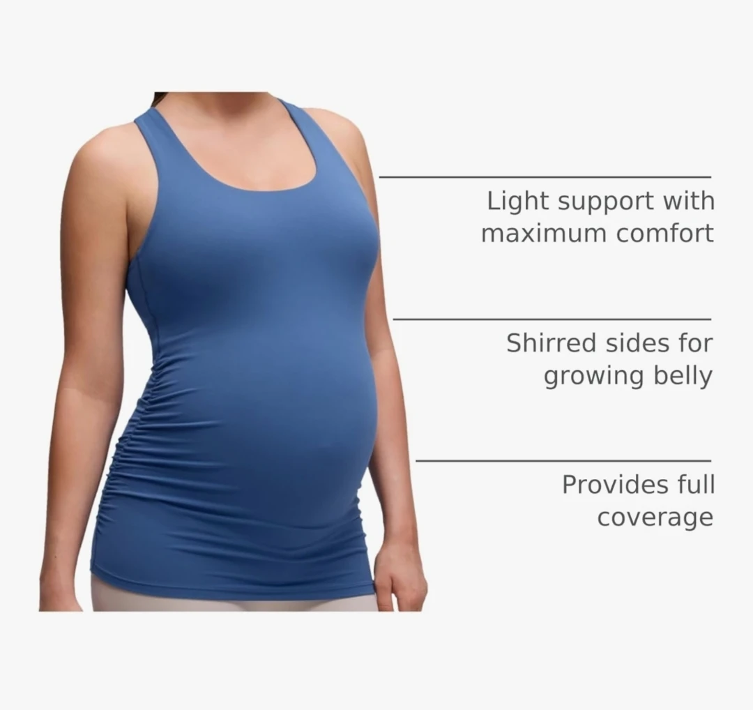 CRZ YOGA Maternity Tank Top Blue Size M - photo 3
