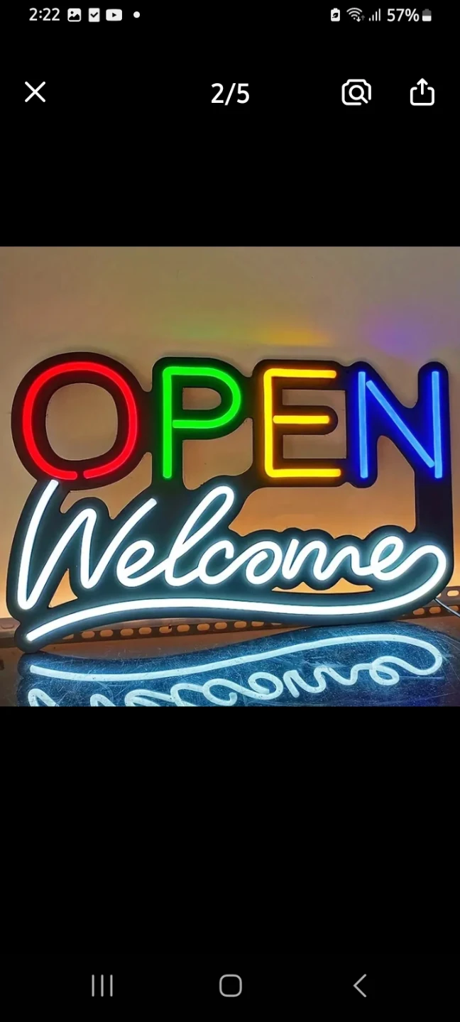 Neon  LED OPEN Welcome Sign - photo 3