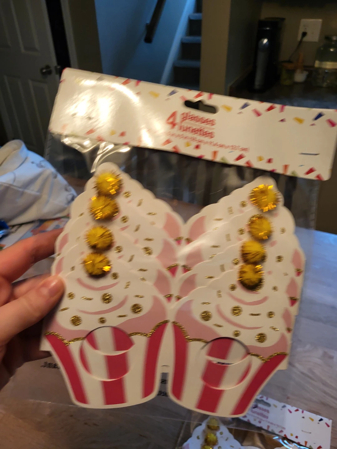 Party Glasses - Cupcake Design - 4 Pack - photo 2