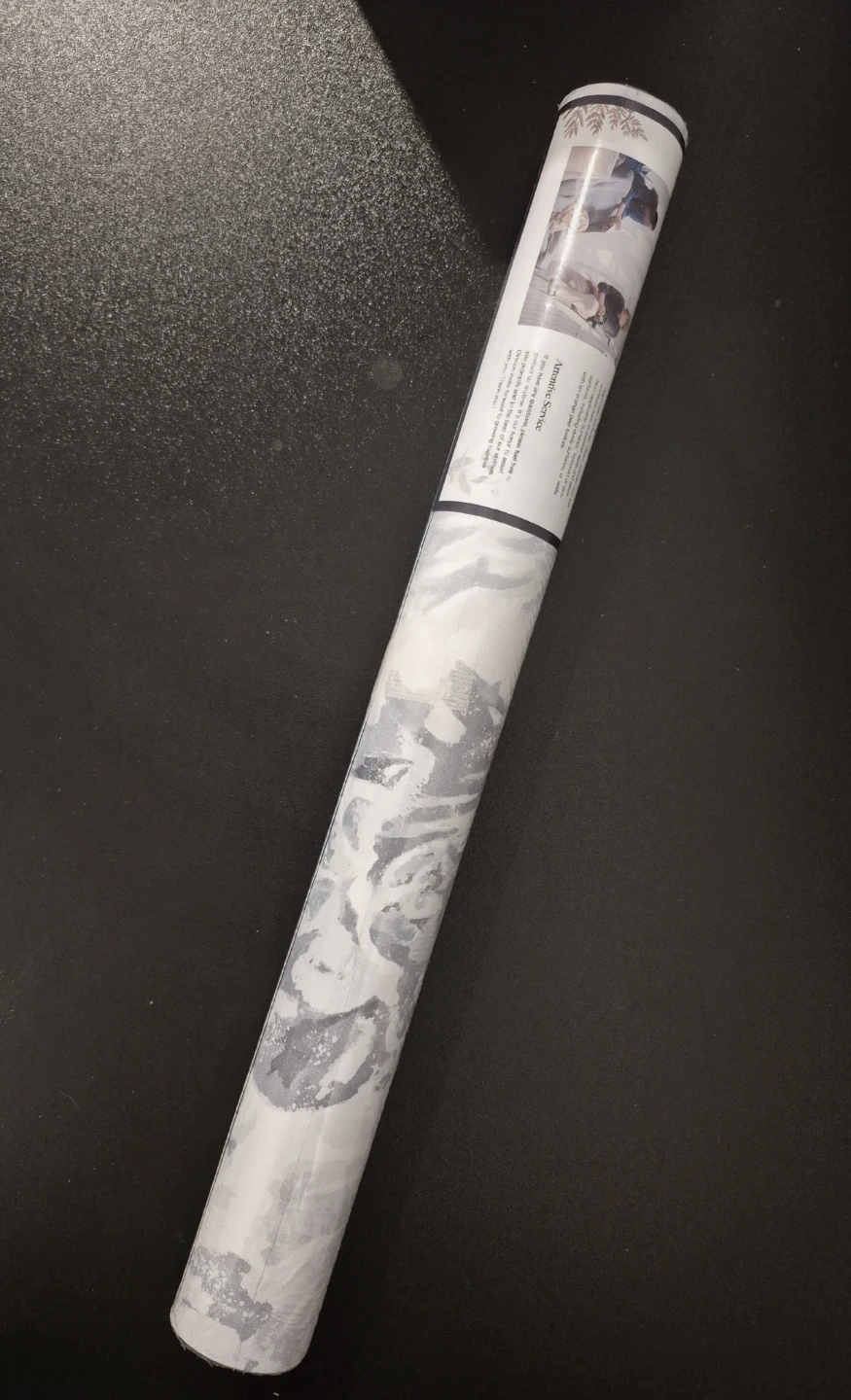 Blue White Large-Floral Peel & Stick Wallpaper 197"x17.3" - photo 3