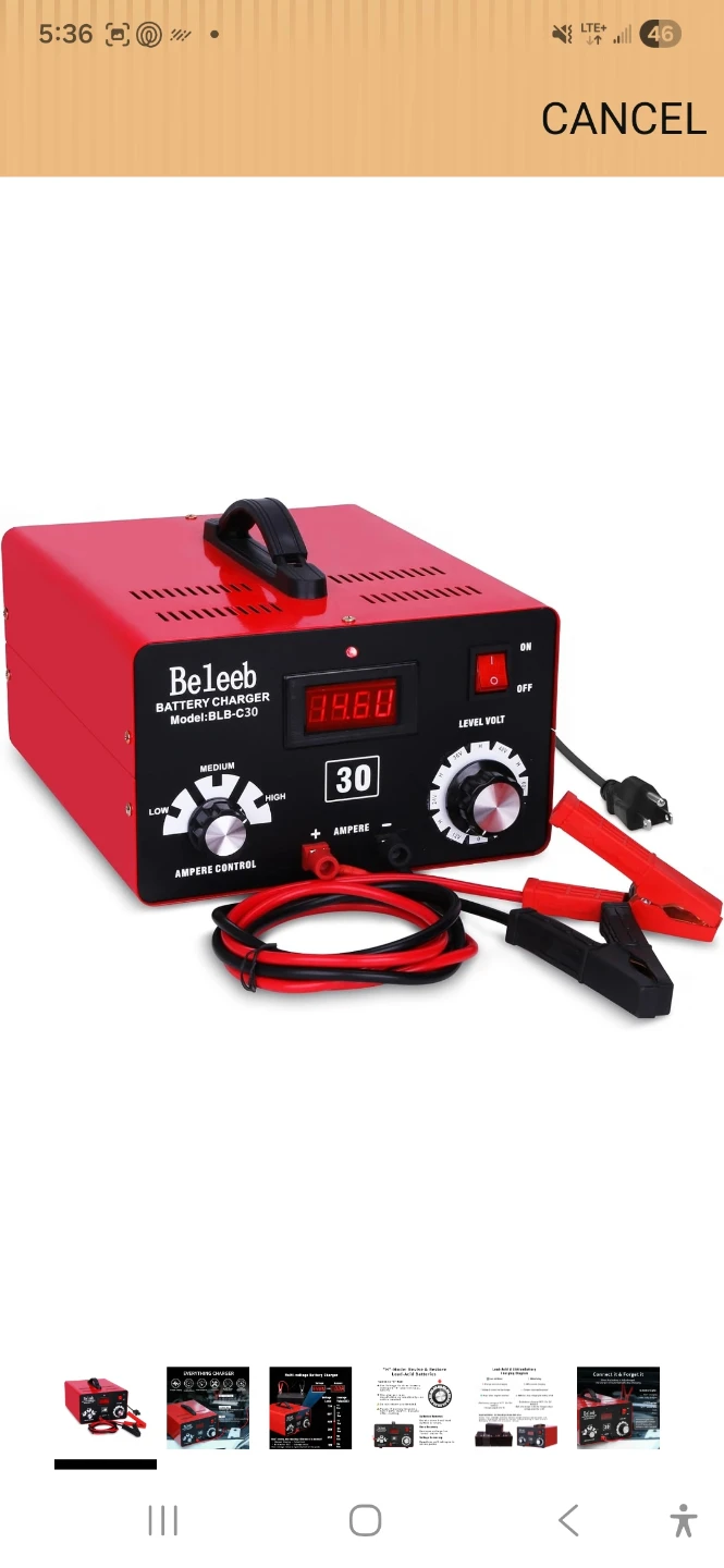 BeLeeb Multi-Voltage Battery Charger 30A