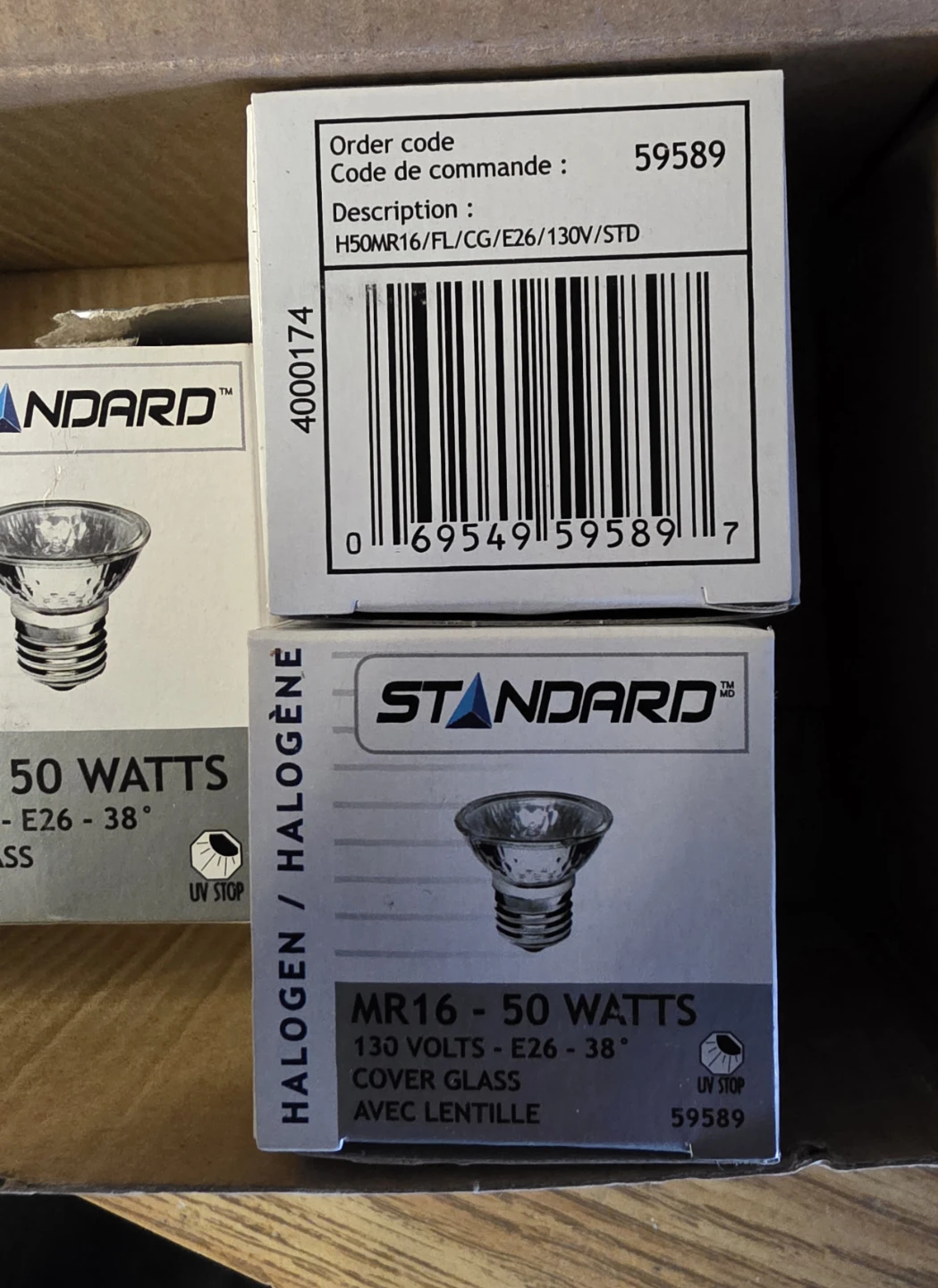 Standard Halogen MR16 50 Watt Light Bulbs (5 Pack) - photo 2