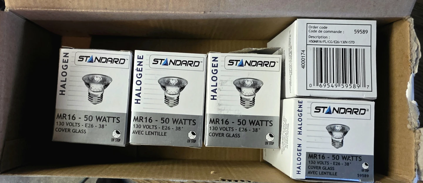 Standard Halogen MR16 50 Watt Light Bulbs (5 Pack) - photo 3