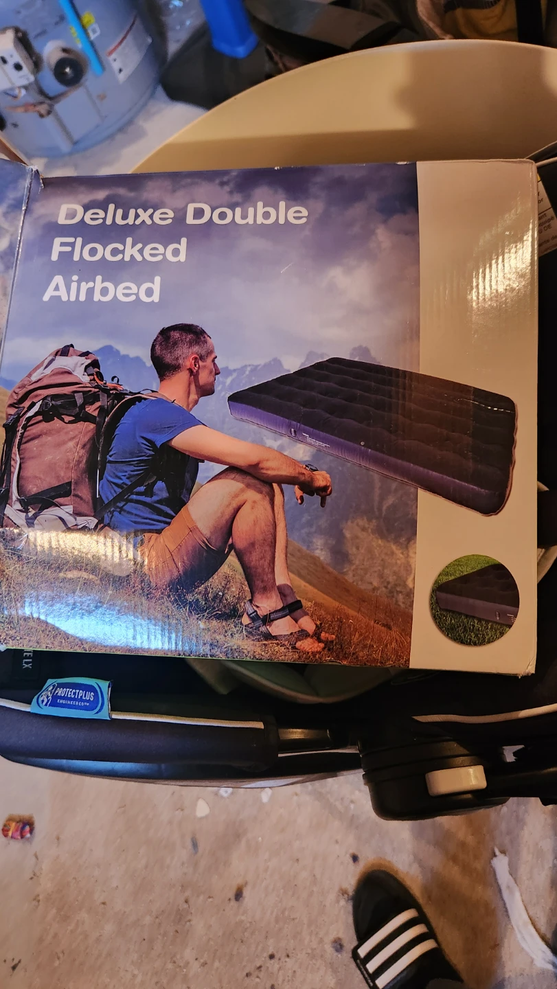 Deluxe Double Flocked Airbed Mattress
