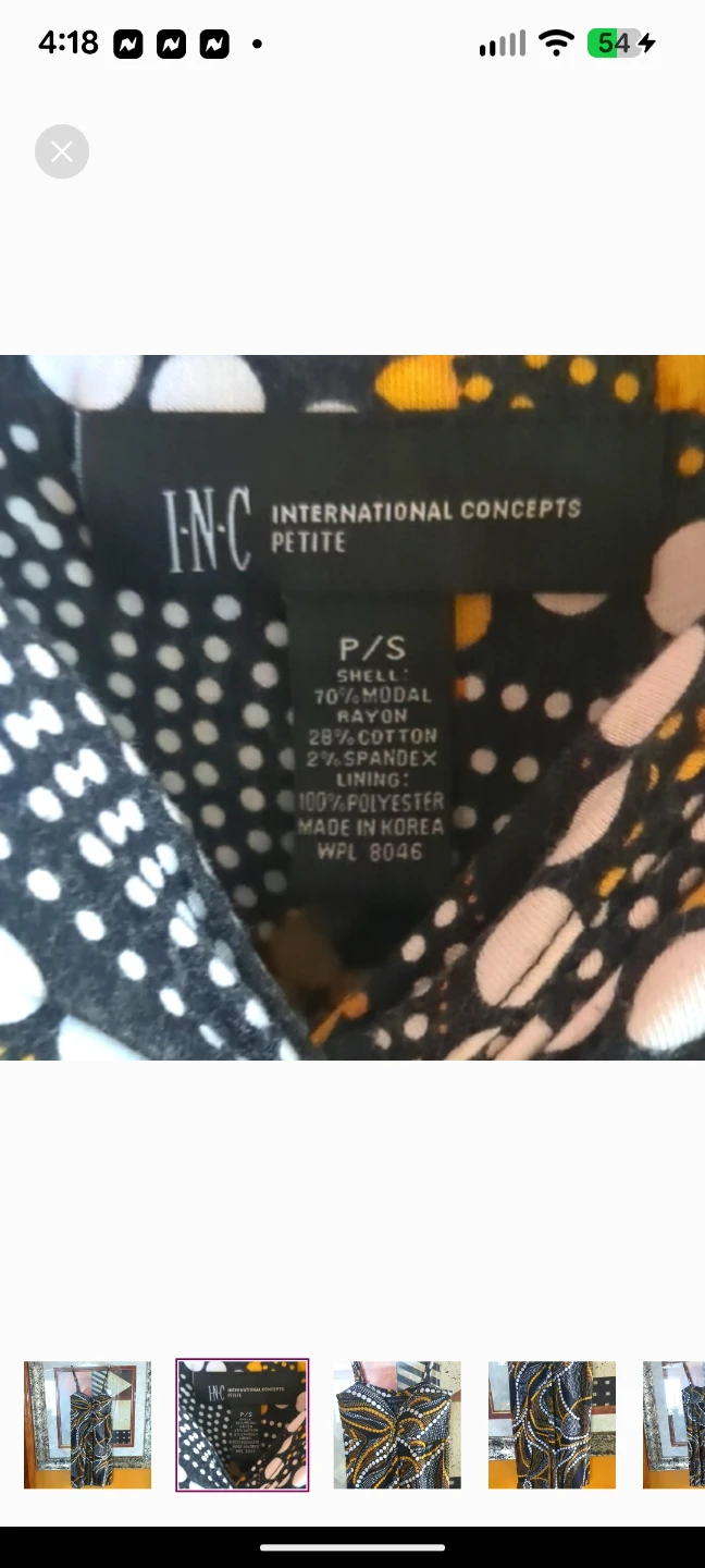 INC International Concepts Black and White Sleeveless Sundress - photo 2