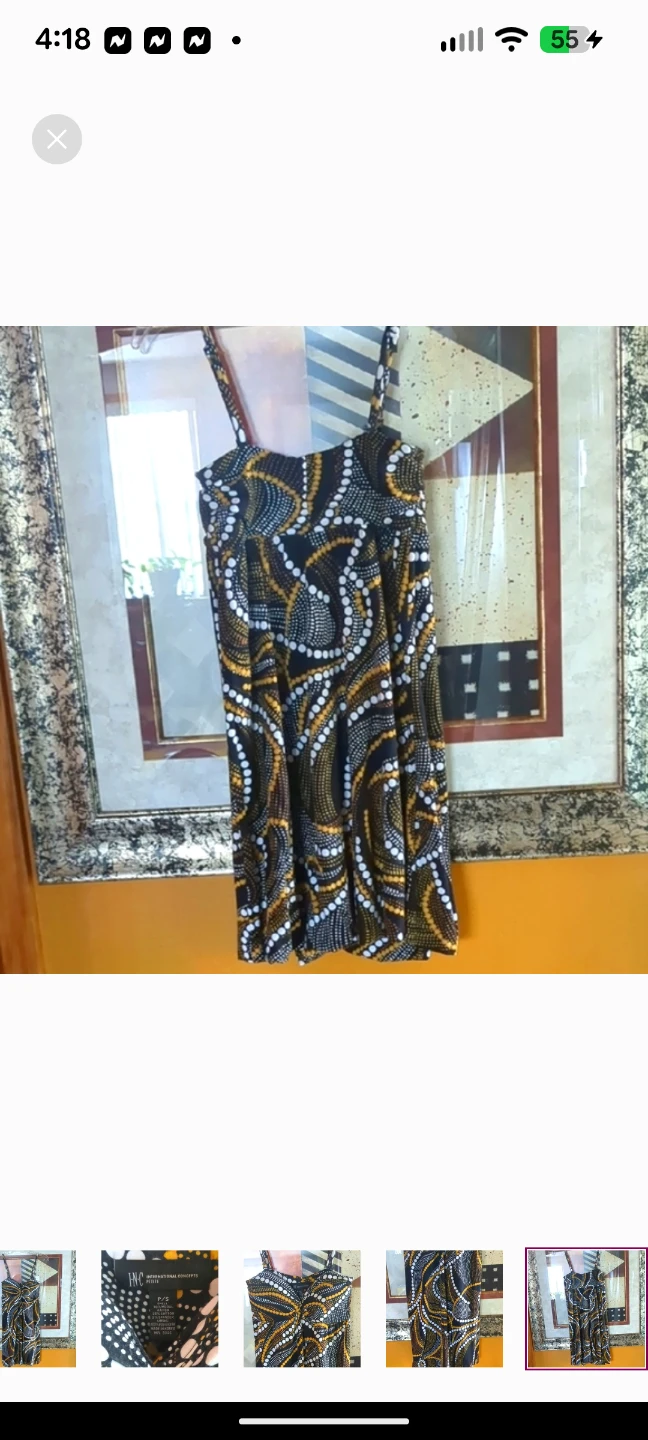 INC International Concepts Black and White Sleeveless Sundress - photo 5