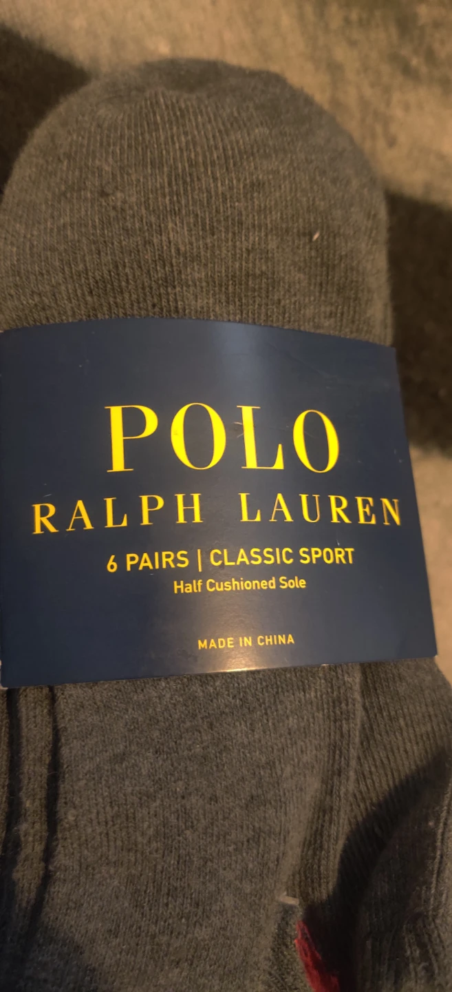 Polo Ralph Lauren 6 Pairs Classic Sport Socks Size 6-12.5 - photo 3