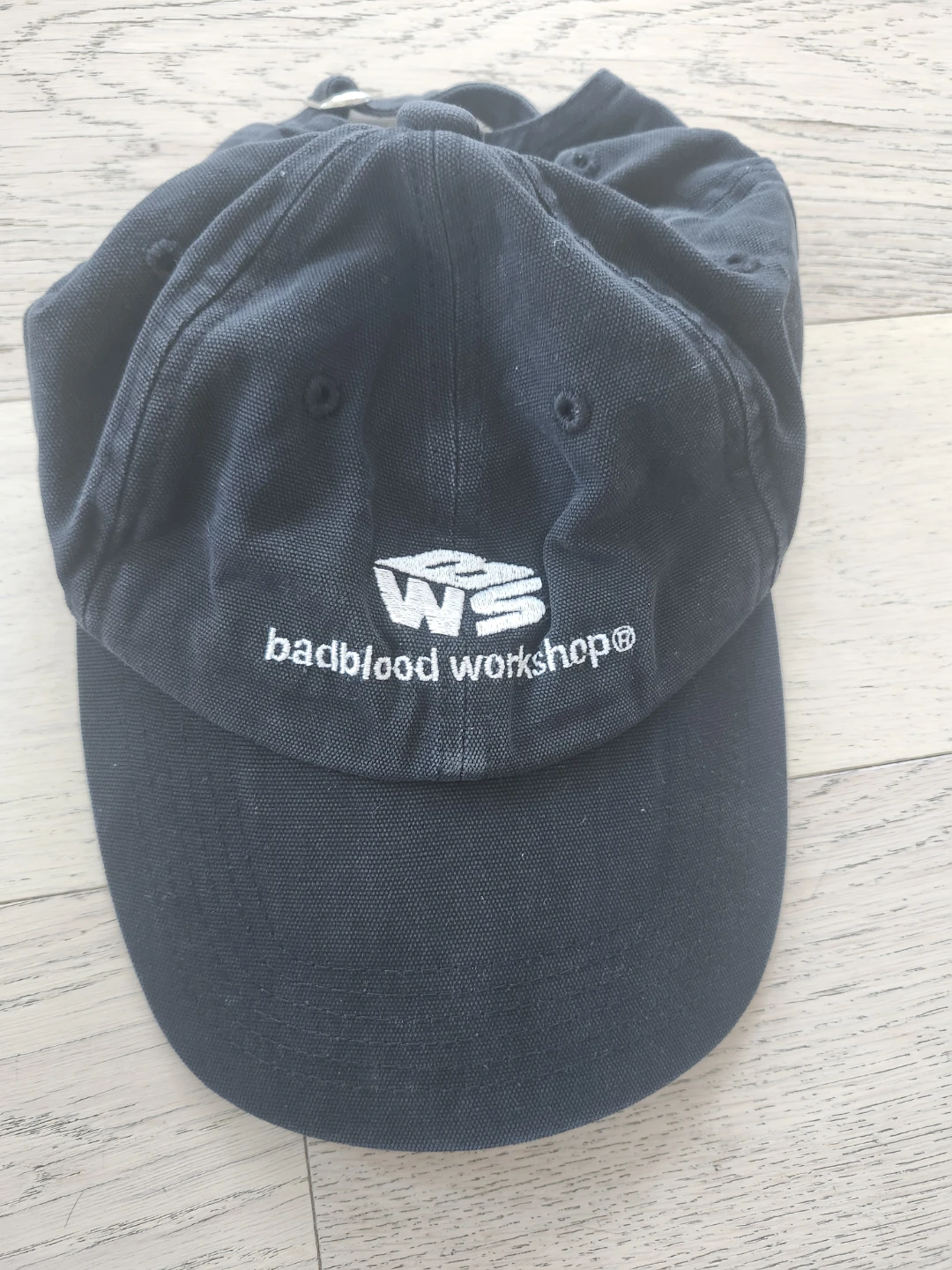 Badblood Workshop Black Cotton Baseball Cap