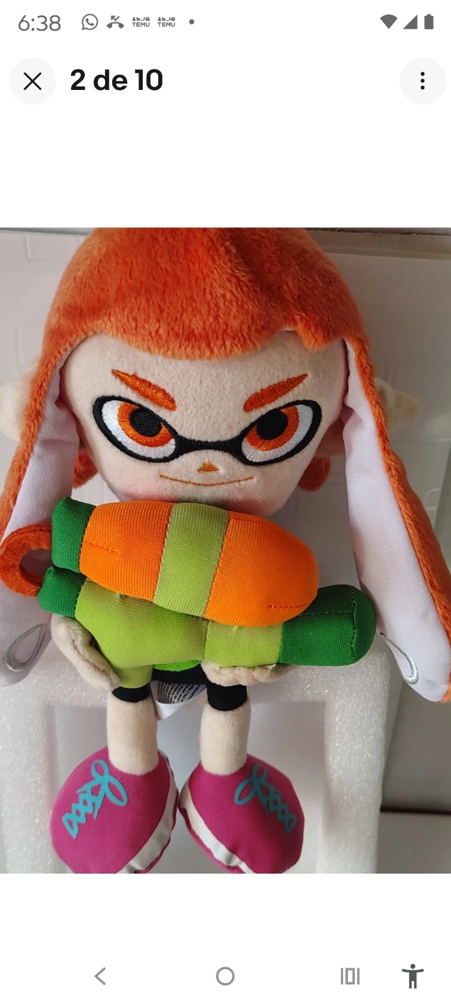 Splatoon Inkling Plush Toy with Splattershot - photo 2