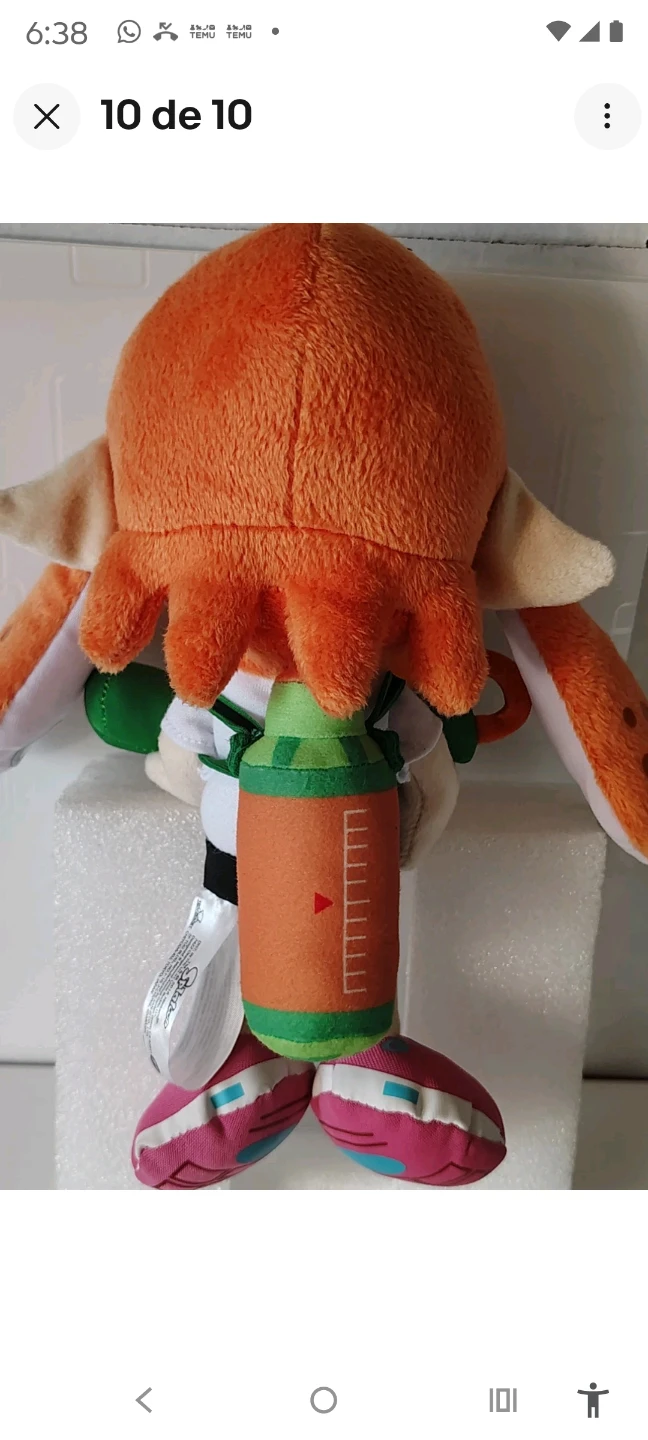 Splatoon Inkling Plush Toy with Splattershot - photo 3