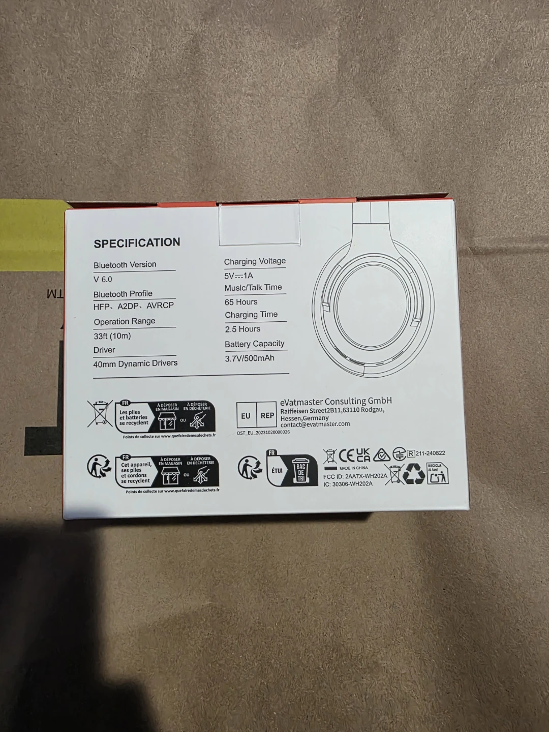 BERIBES WH202A Wireless Headphones - photo 2