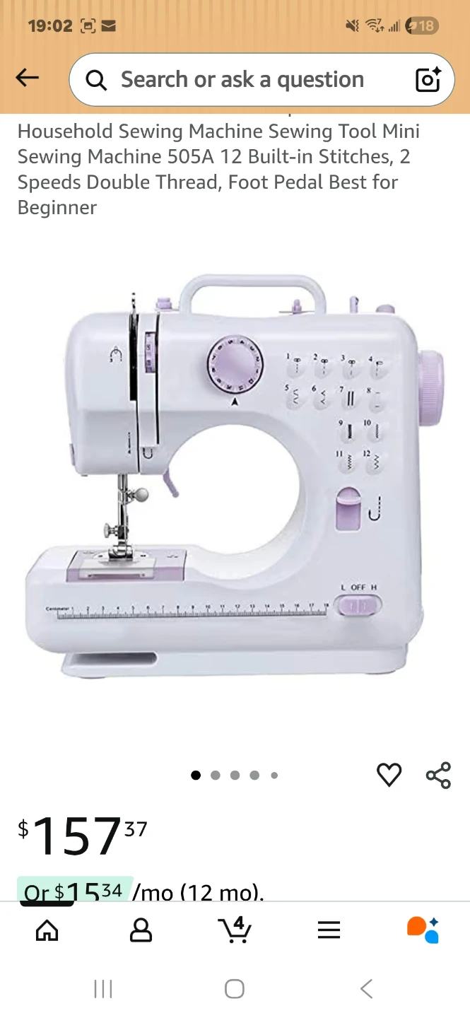 Mini Multifunctional Household Sewing Machine SM-505A - photo 2