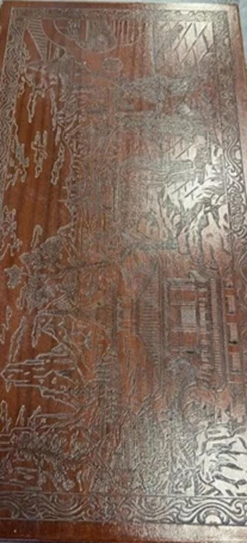 Antique Carved Wood Storage Chest Trunk - photo 2